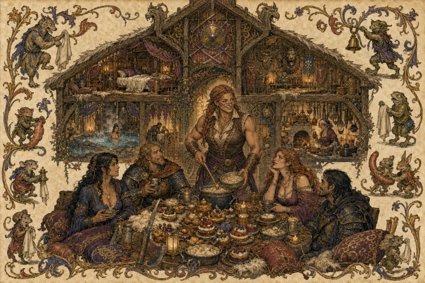 The Castle of a Thousand Bedroom Doors: Barbarian suite: subtlety has been asked to wait outside
