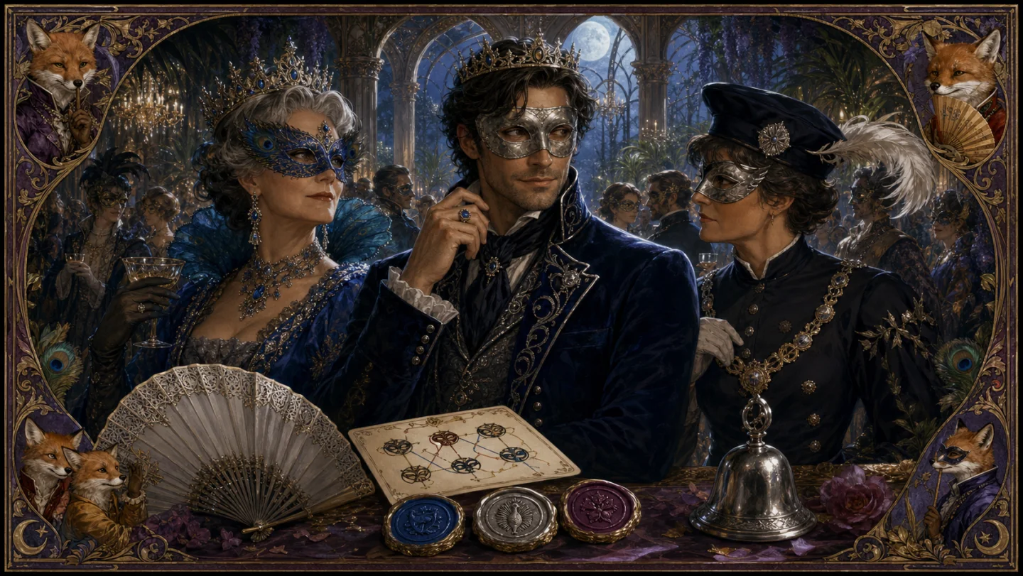 The Castle of a Thousand Bedroom Doors: Masked royal suite: courtly intrigue with the labels filed off