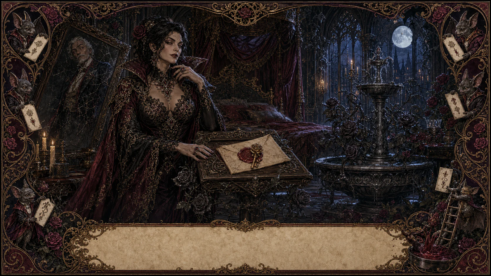 The Castle of a Thousand Bedroom Doors: Vampire suite: etiquette has teeth