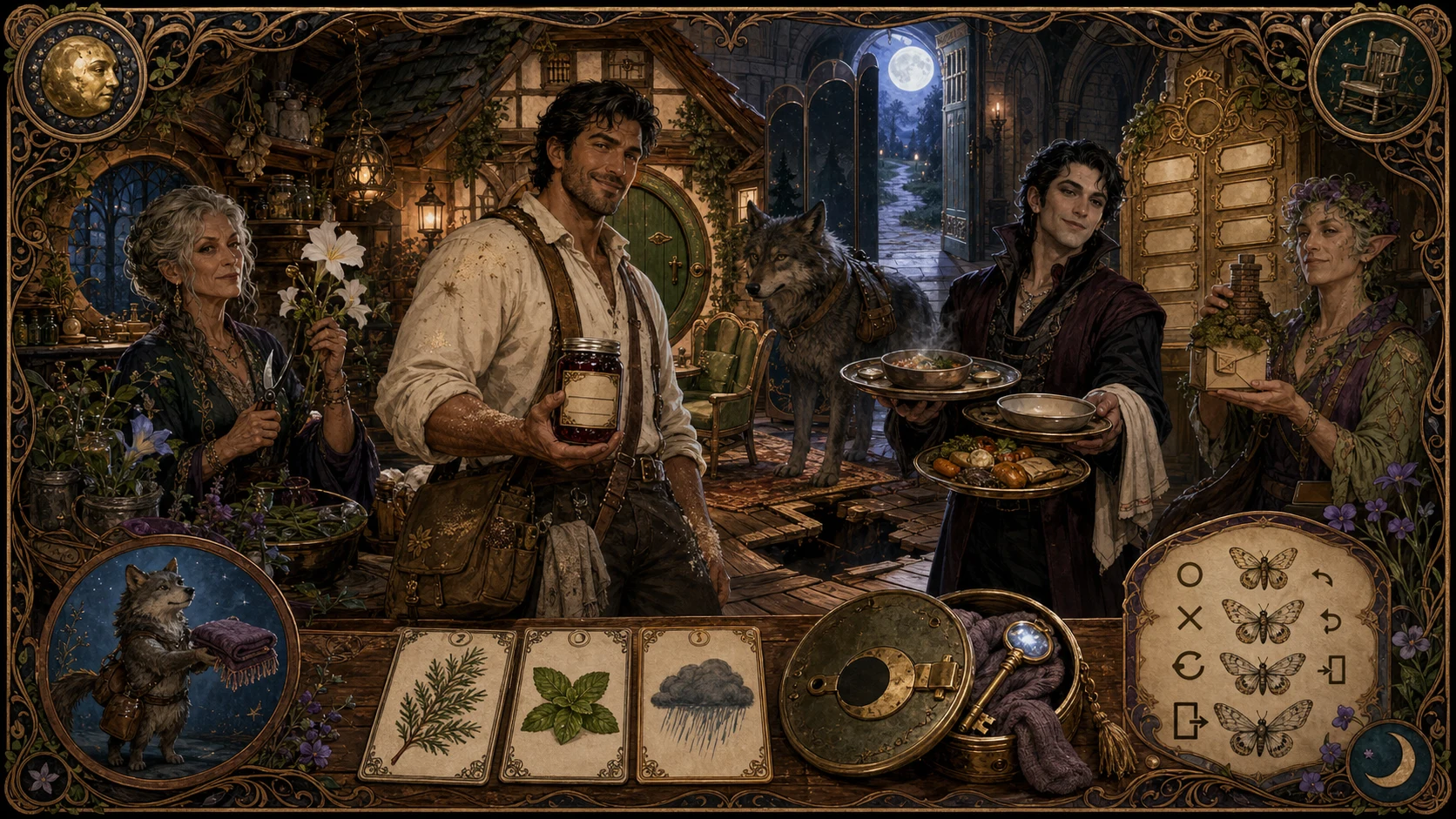 The Castle of a Thousand Bedroom Doors: Werewolf cottage: moonlight, manners, absolutely no shedding clause