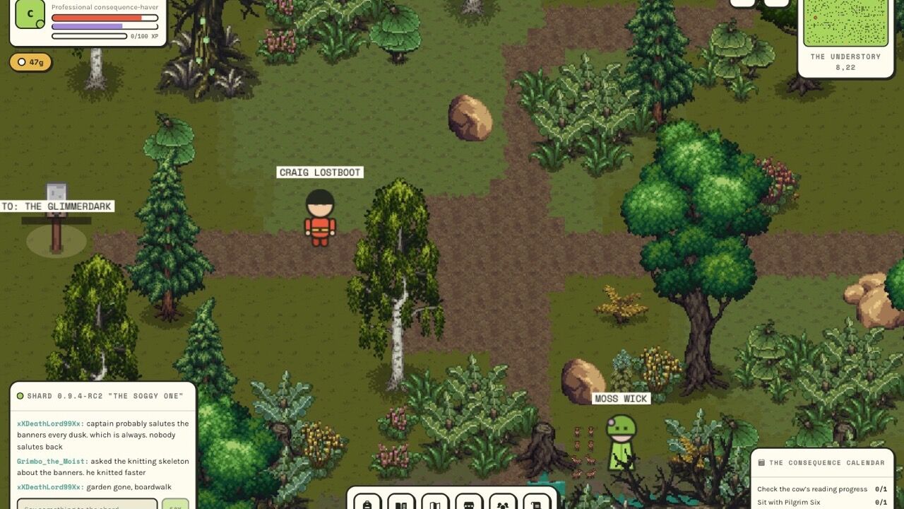 Critical Fail: Forest trek: fail upward under the canopy