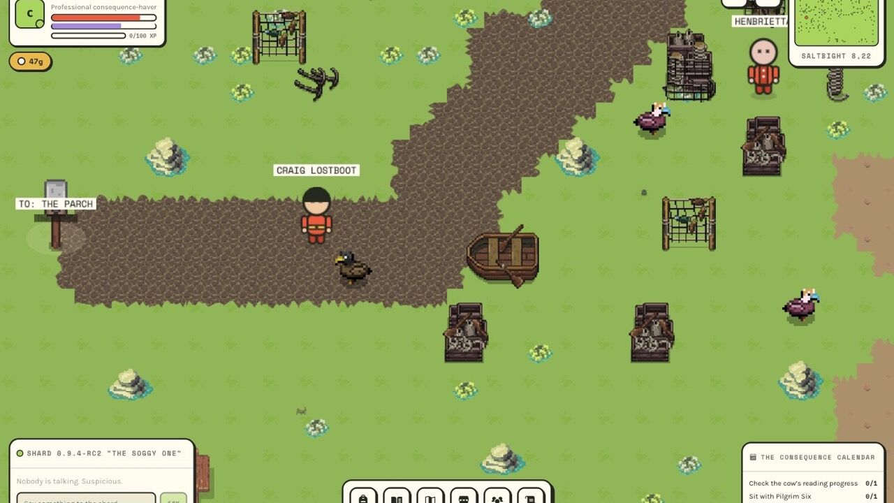 Critical Fail: Saltbight: vultures, boats, poor life choices