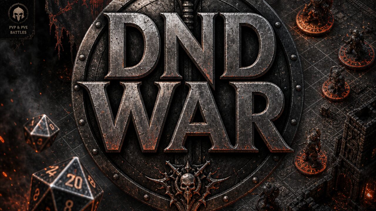 DND War: Key art: iron, ash, ember